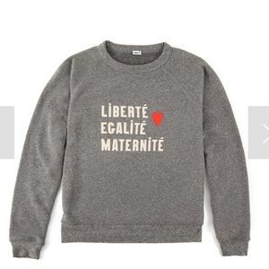 Clare V x Every Mother Counts sweatshirt, EUC, size XS